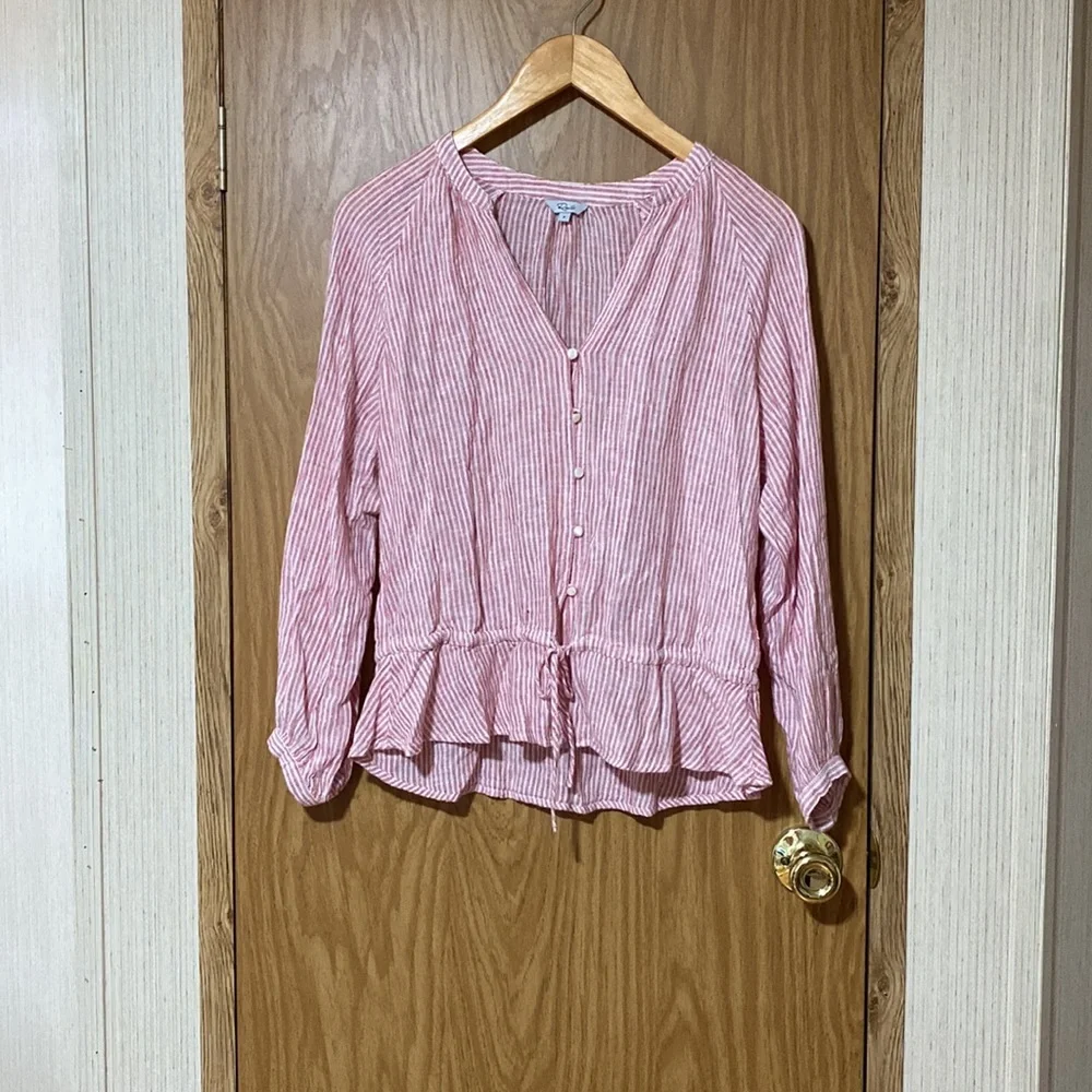 Rails Marti Scarlet Stripe Top Size S - Picture 1 of 9